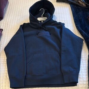 Supreme Men's Blue Hoodie size Medium